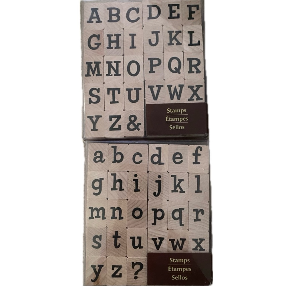 BOGO Alphabet Rubber Stamp Sets
